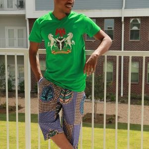 Adult Unisex Black Printed Short Sleeve T-shirt